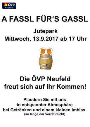 A FASSL FÜR‘S GASSL