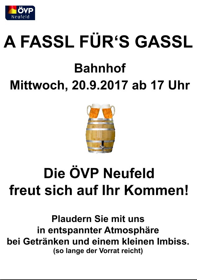 A FASSL FÜR‘S GASSL